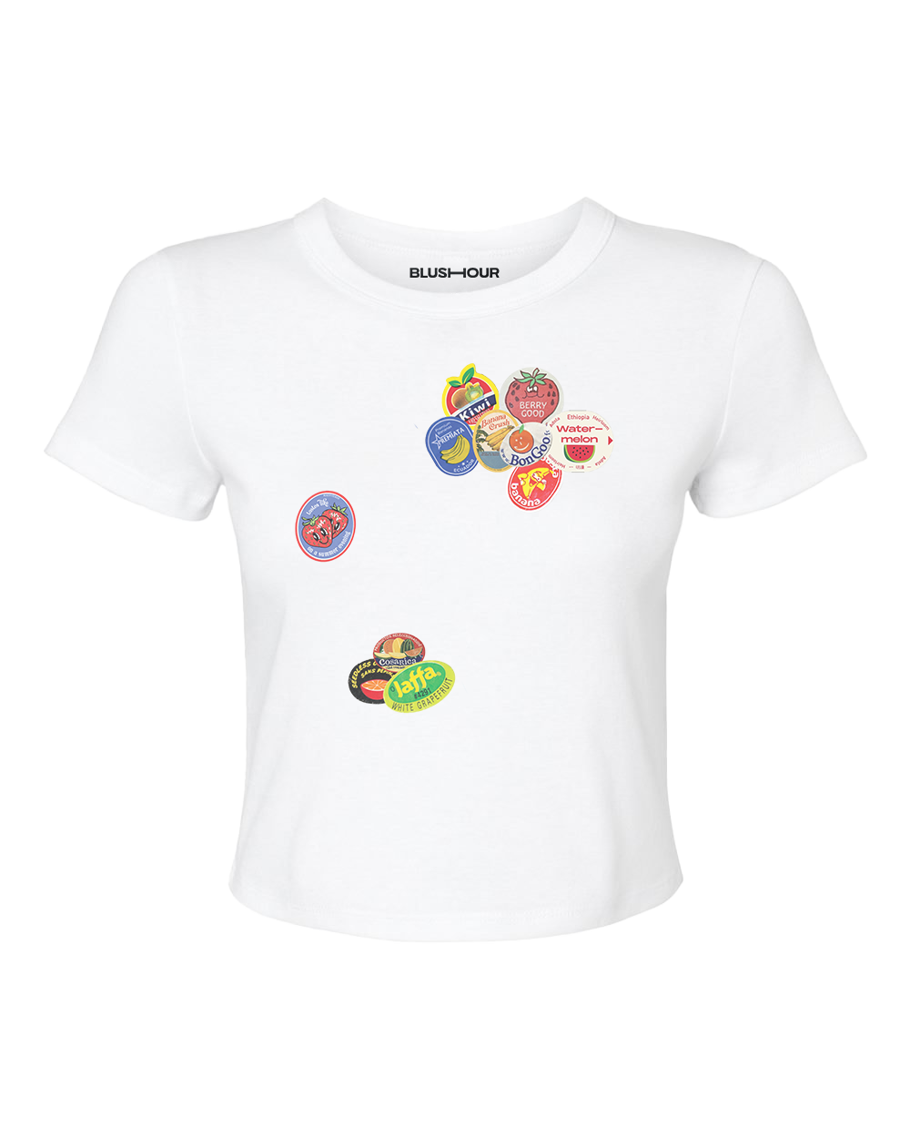 Fruit Stickers Baby Tee