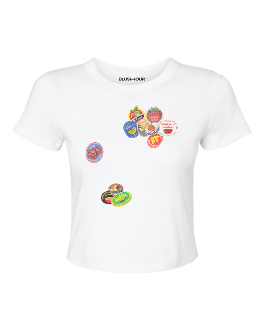 Fruit Stickers Baby Tee